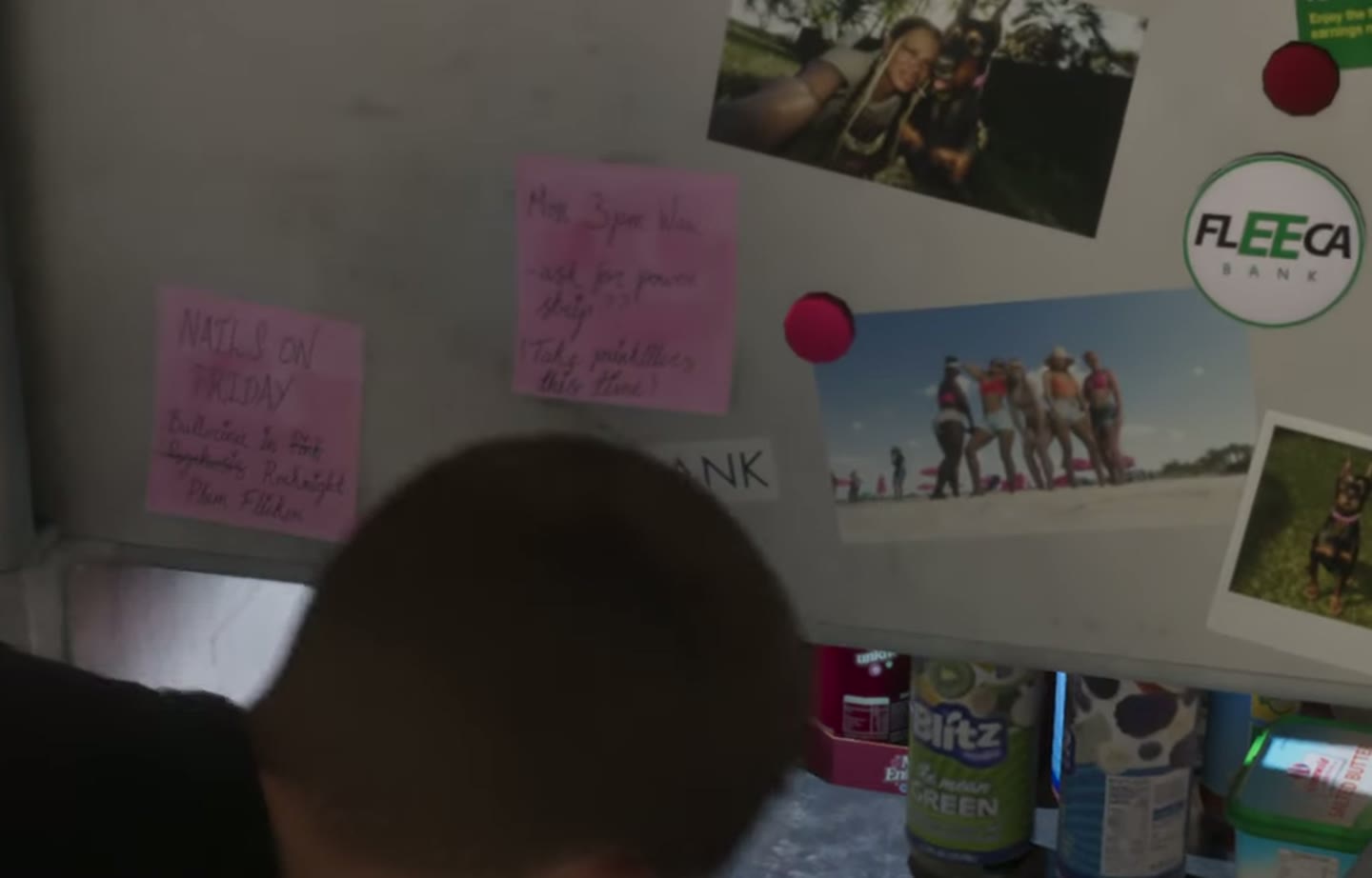 The fridge door, read at native resolution