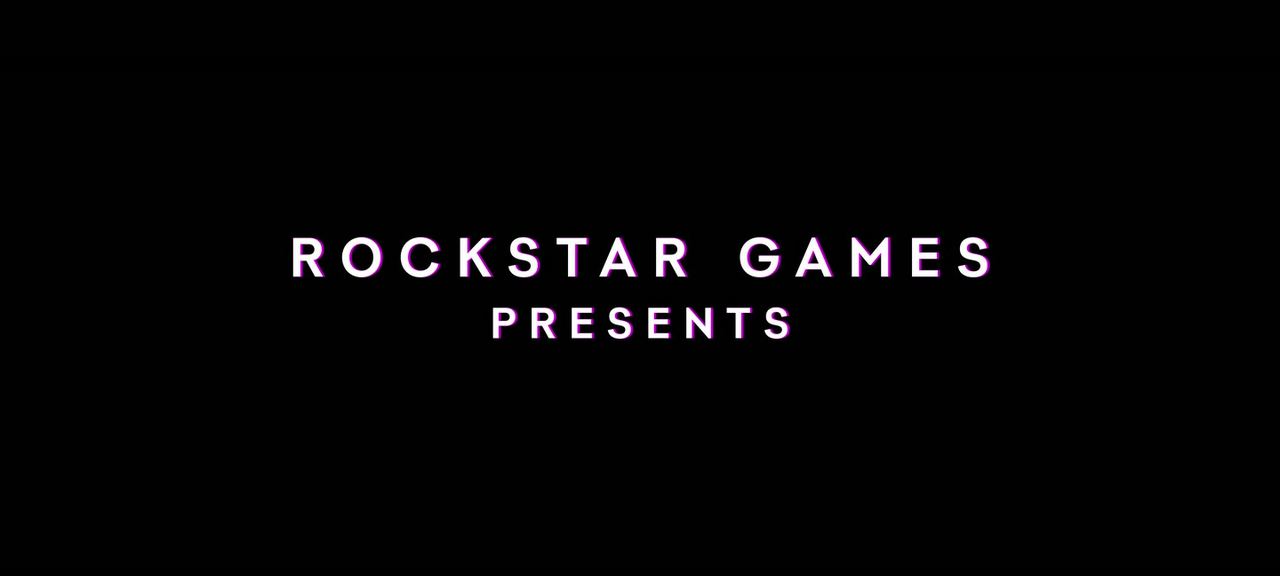 ROCKSTAR GAMES PRESENTS over black.